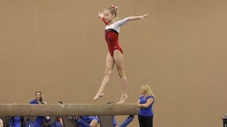 Whitney - Level 4 Gymnastics Beam Routine (9.375)