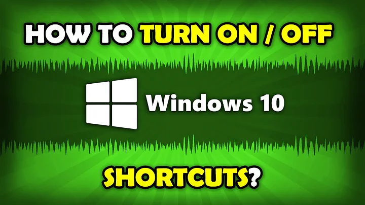 How To Turn Off Keyboard Shortcuts Windows 10?