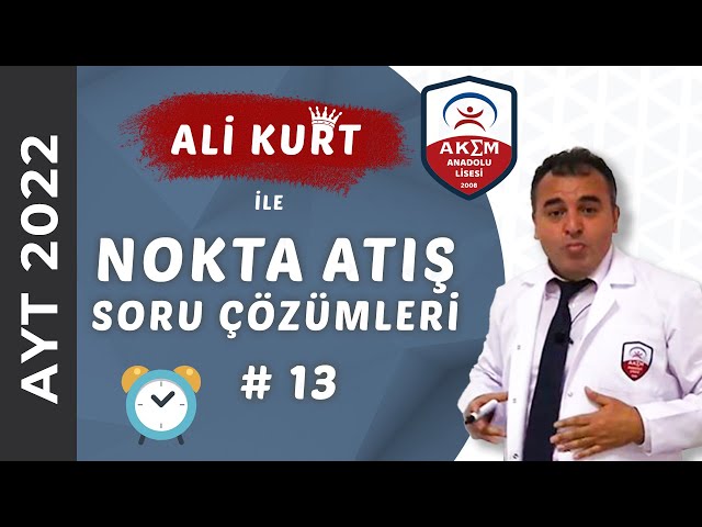 Ali Kurt'tan 2022 AYT Nokta Atış Soru Çözümleri - 13