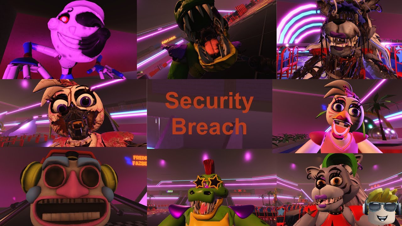 Security Breach jumpscares Roblox animation YouTube