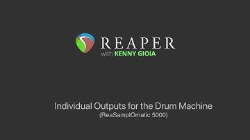 Individual Outputs for the Drum Machine in REAPER