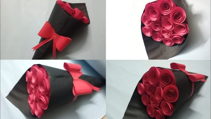 How To Make Miniature Paper Flower Bouquet / Paper Flower / Góc