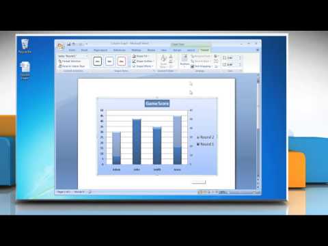 How to use Secondary Axes in Column (Vertical Bar) Graphs in Word 2007