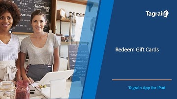 Redeem Gift Cards Using Tagrain App for iPad