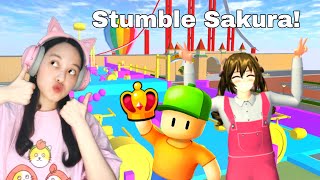 Mabar 3 Arena Stumble Guys di Sakura Seru Banget! [Sakura School Simulator Indonesia]