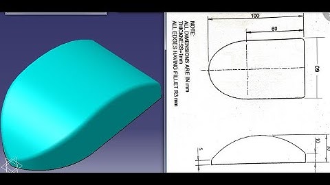 Surface modeling exercise in Catia V5