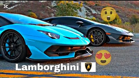 2 Lamborghinis Aventador SVJs with Gintani F1 exhaust massive flames! #lamborghini #lamborghinni 