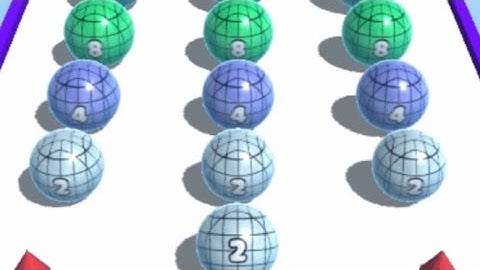 BALL MERGE 2048 - All Levels /Gameplay IOS (Levels 140-142).