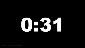 31 seconds [31 secs] clock timer countdown || Alarm Focus