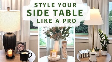 3 Stylingideeën voor bijzettafels die altijd werken - Designer Tips