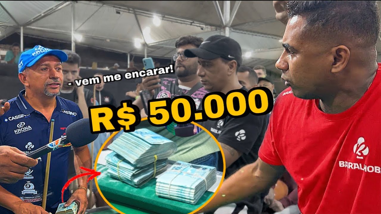 BAIANINHO PROVOCOU ARQUIRRIVAL A APOSTAR TUDO QUE TINHA E PARTIDA VAI ALÉM DO ESPERADO