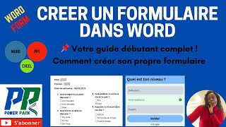 Word Créer Un Formulaire Interactif Sur Word En Quelques Minutes