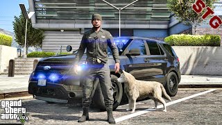 THE ALMOST K9 PATROL!!!| #83 (GTA 5 REAL LIFE PC POLICE MOD)