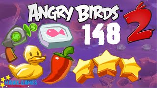 Angry Birds 2 - 3 Stars Walkthrough Level 148 [4K 60FPS]