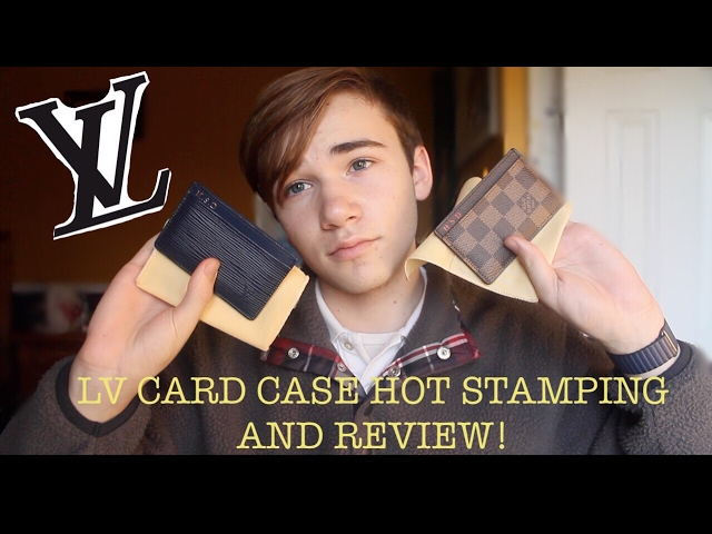 Louis Vuitton Double Card Holder with Hot stamp review 