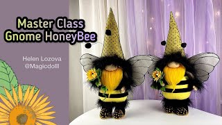 Scandinavian gnome honeybee bumblebee, summer gnome,  tutorial + pattern pdf Etsy