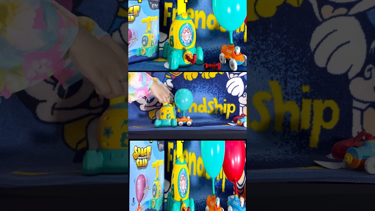 [ASMR] Unboxing *Power Baloon Spaceship* Relaxing Tapping Sounds 