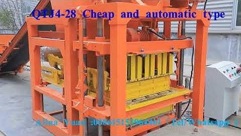 QTJ4 28 Cheap automatic block making machine
