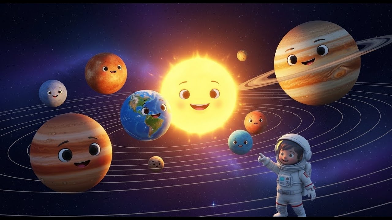 The Solar System Explained for Kids 🌍🪐 | Fun Space Animation for ...