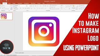 How to make Instagram logo using  MS PowerPoint [ 120fps]