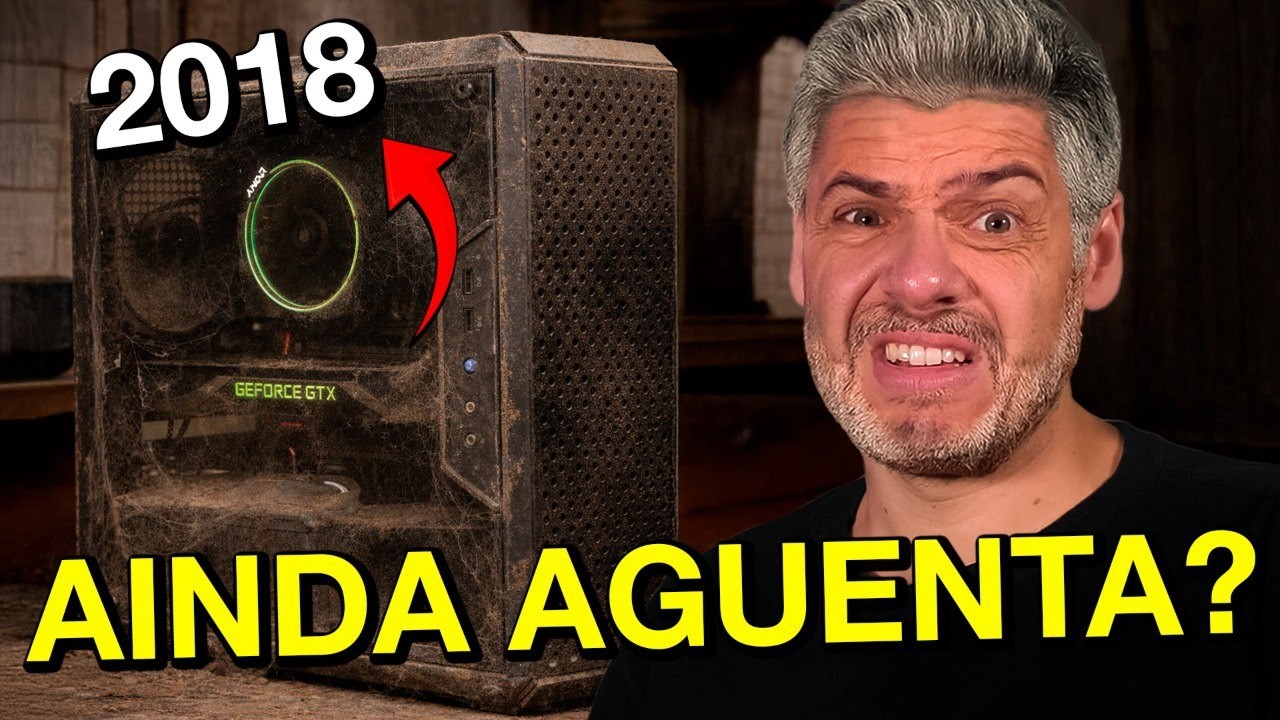 LIGUEI um PC de 2018 e RODEI os JOGOS de HOJE