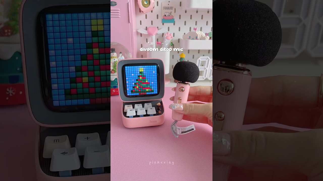 Divoom Ditoo-Mic Mini Karaoke Machine with Pixel Art Display