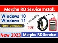 Morpho Rd service installation full process ll new process morpho Rd service driver install