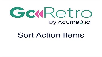 How to Sort Action Items – GoRetro Retrospective Tool