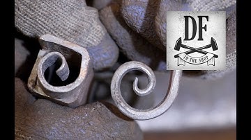 Forging a small Scroll Form - DF  In The Shop