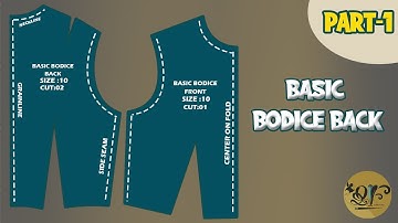 Basic Bodices Dafting ( Back part) || part -01 || Basic pattern || Class -06 || 2020