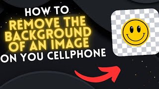 How to REMOVE the BACKGROUND of an IMAGE on your cell phone screenshot 3