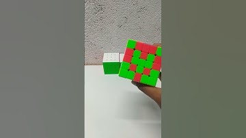 Hart pattern on 5*5 cube ❤️💚