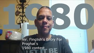 Entry for Proghats 1980 Contest