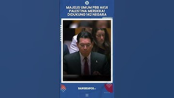 Majelis Umum PBB Akui Palestina Merdeka! Didukung 142 Negara, Ditolak 10 Negara Termasuk Tetangga RI