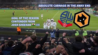 JOSH SHEEHAN SCORES ABSOLUTE WONDER GOAL IN SHOCK 3-1 WIN FOR BOLTON V WOLVES !!!