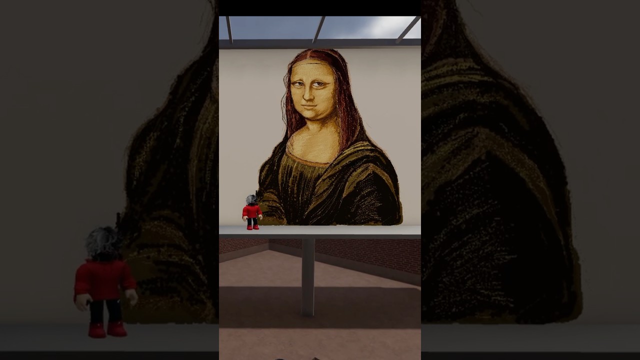 Roblox Mona Lisa Spray Paint Roblox Art Drawing Shorts 