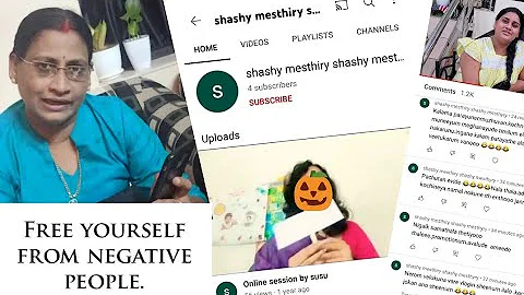 reaction to negative comments by shashy mesthiry#d...