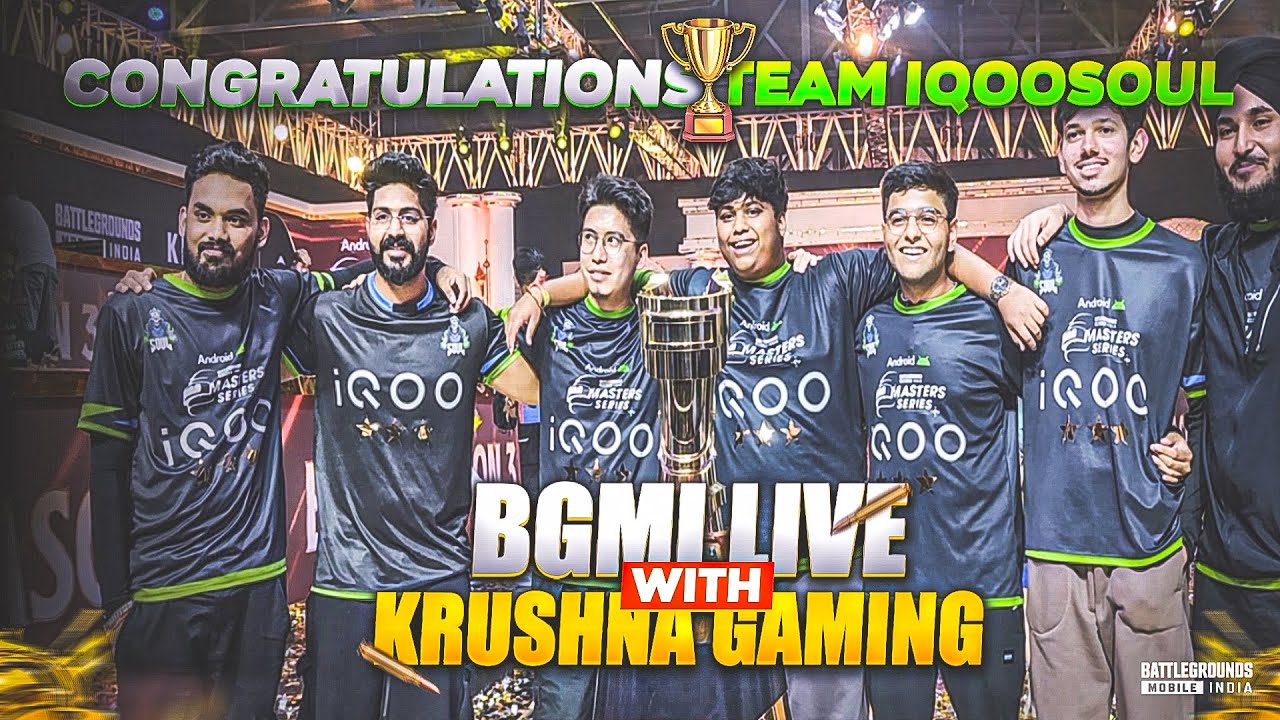 CONGRATULATIONS TEAM IQOO SOUL 🚀 | BGMI LIVE - YouTube