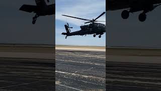 Heli-Cool! Apache helicopter attempting to land in 40kt wind. Topeka, Kansas.