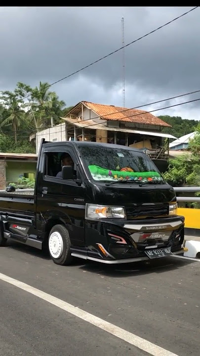 MOBIL TERGANTENG NEW SUZUKI CARRY PICK UP HITAM PAKE BAMPER PATRIOT MODIFIKASI