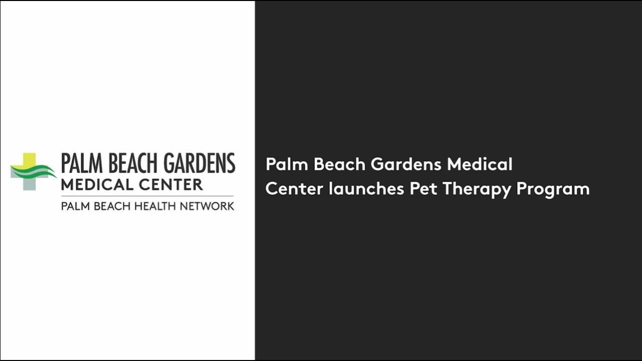 Palm Beach Gardens Medical Center launches Pet Therapy Program YouTube