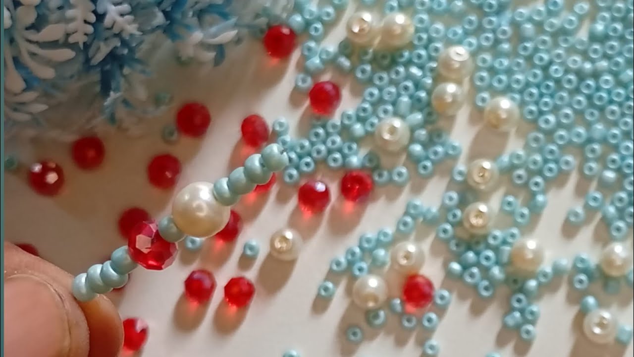 How to make a Simple & Easy Beaded Bracelet ️🩵 || Beads Bracelet ...