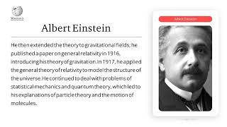Albert Einstein Wikipedia by Comovid AI platform