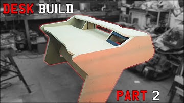Custom Music Production Workstation Desk Build Handmade Part 2 Desktop And Shelves