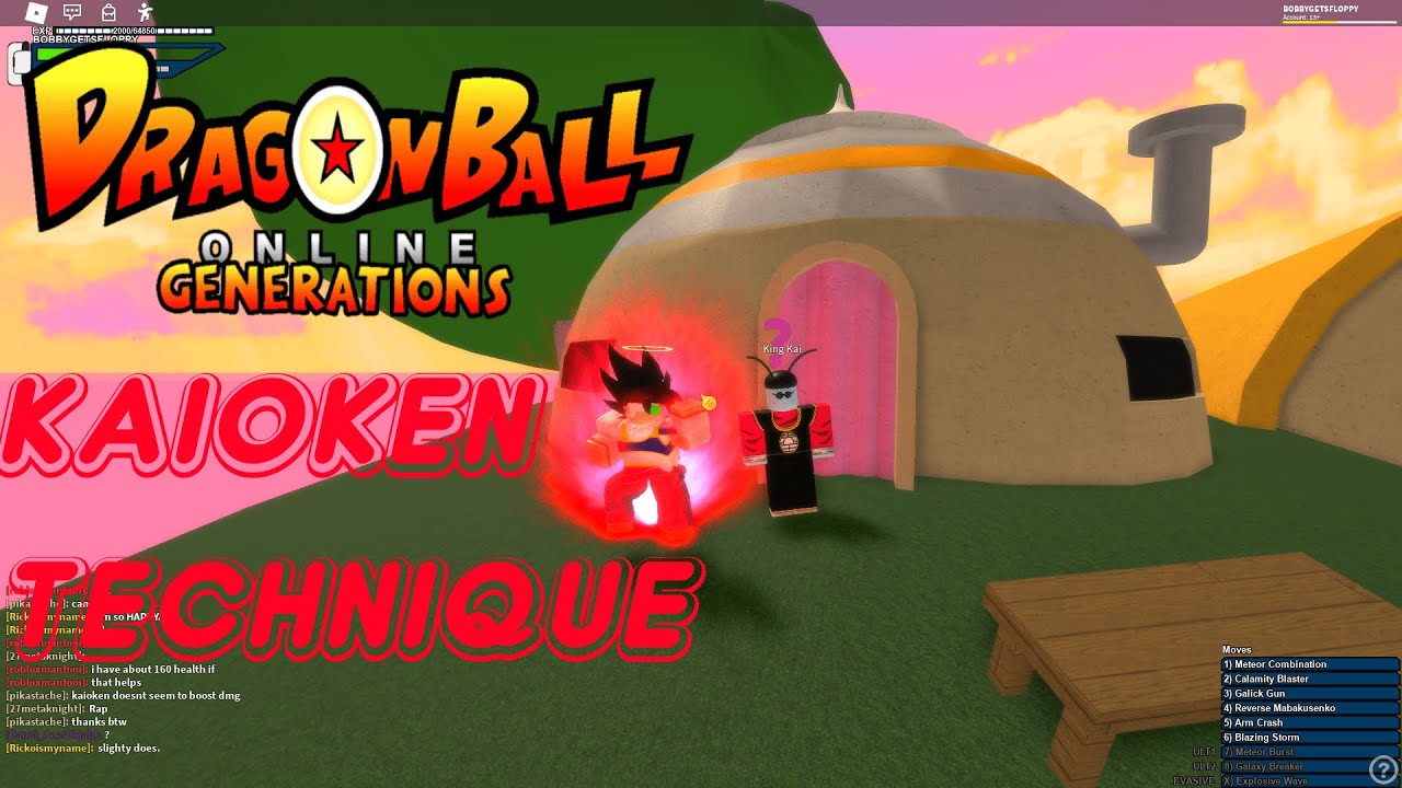 How To Get Kaioken Technique In Dragon Ball Online Generations Youtube - dbog roblox kaioken