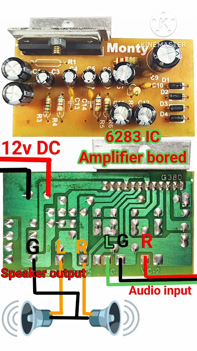 6283IC Amplifier bored wiring//#6283 bored wiring diagram