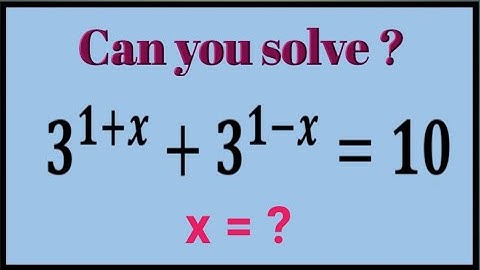 Germany | Can you Solve? ||  A Beautiful maths Olympiad question solution x = ?