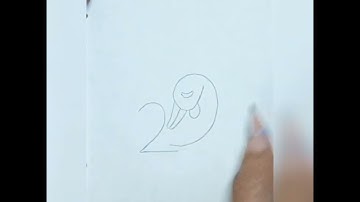 This is how to create Duck🦆with number‘29’for beginners #art #viral #ytshorts #trending #video