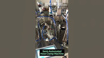 Semi-Automated Hose Clamp Machine #hoseclamp #machine #hoseclampmachine #automatic #youtubeshorts