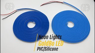 Neon Lights: Difference between Silicone and PVC